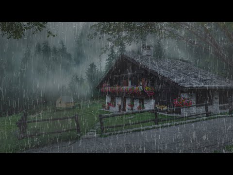 Duerma Instantáneamente en 3 Minutos con Sonido de Lluvia en Techo en Selva Tropical - ASMR