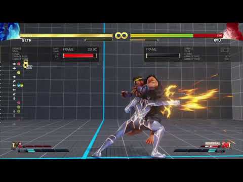 SFV Seth #3 jump attack combo 1EX 340dmg/565stn
