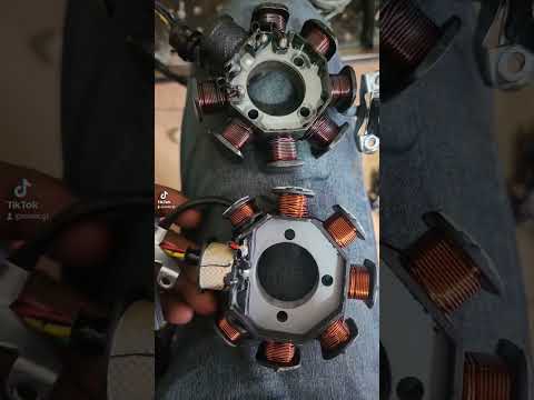 Cambio de estator y mantenimiento de componentes relacionados. #motos #italika #reparalotú #dañado