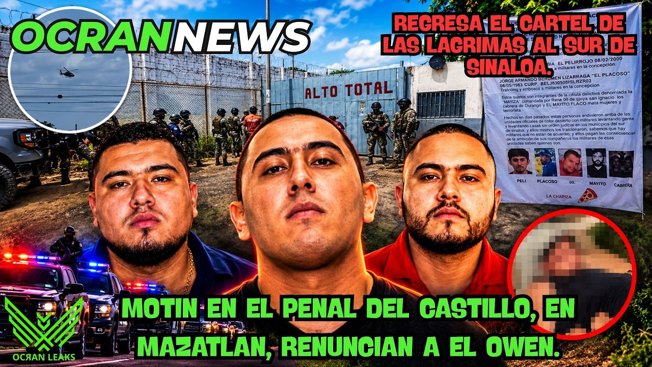 Dan de Baja a "Owen" Hermano de Gabito y Casco 🪖 El Penal de Mazatlan Bajo Nuevo Control! 🔥