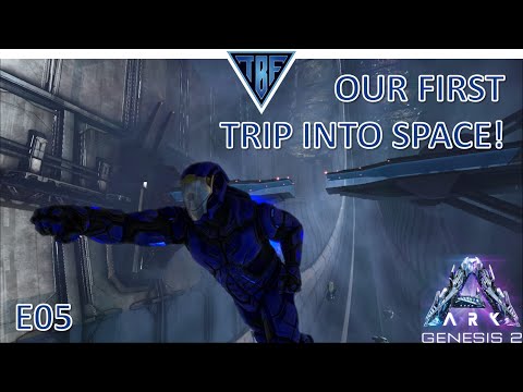 Space Biome first trip! Space Dolphin and R-Direwolf tames! Ark Survival Evolved Genesis Part 2 E05