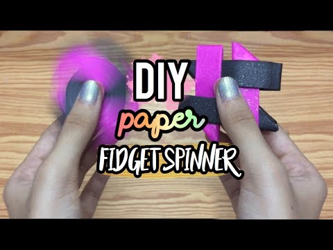 EASY DIY PAPER fidget spinner | Crafty Phoenix
