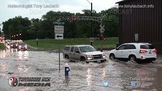 preview picture of video '06/30/2014 Muscatine, IA - Railroad Flash Flood'