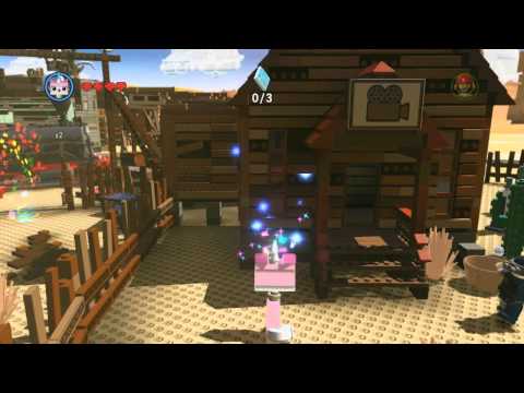 The Old West Hub all collectibles (birds,red bricks,gold bars,) - The LEGO Movie Videogame