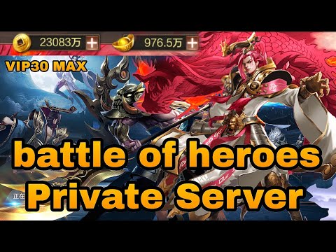 Battle Of Heroes Private Server Vip 30 Max - Free Rechange Cuppon Yuan