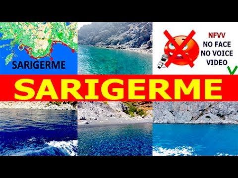 The best beaches in Sarigerme, Fethie, Turkey. Top unique beaches 4K