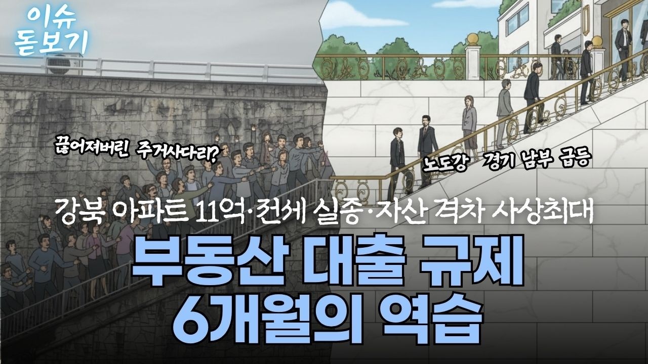 대출규제 6개월이 가져온 3대 역습 : 전세 실종, 강북 급등, 양극화 가속
