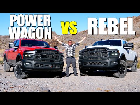 I Compare The New Ram Power Wagon vs the Ram Rebel HD!