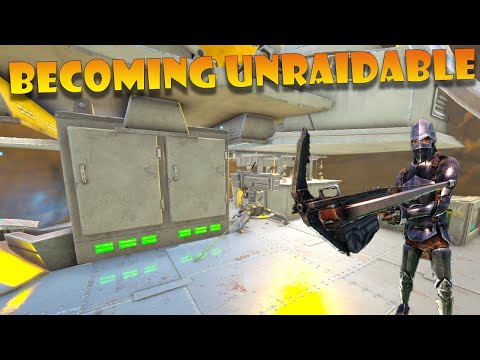 Upgrades on our Unraidable rathole - Turrets underneath | Ark pvp