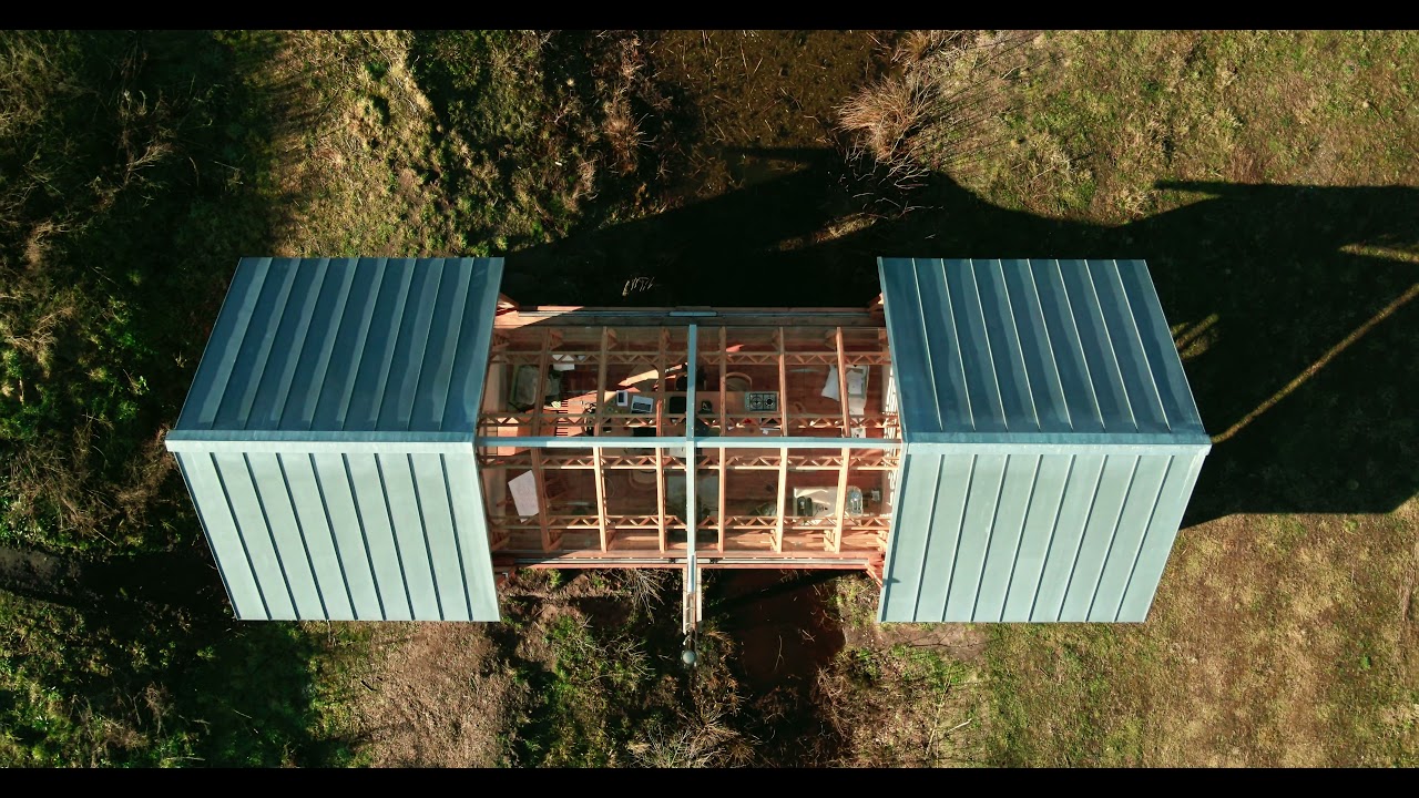 Installation of a solid FIRST BASE foundation for a holiday house surrounded with nature