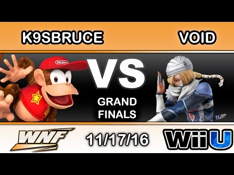 WNF 4.3 - INF | K9sbruce (Diddy Kong, Sheik) Vs. CLG | VoiD (Sheik) Grand Finals - Smash Wii U