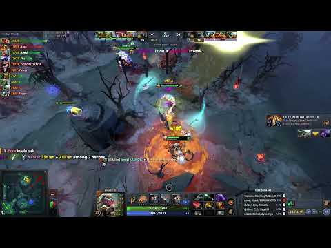 Yawar LANDING in EG Abed Snapfire cookie right after the buy back - dota 2 public game