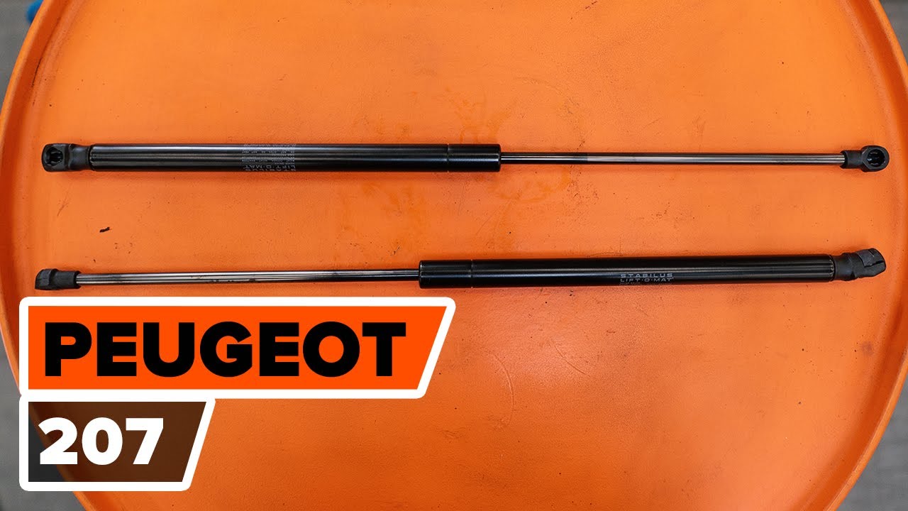 Ajtóemelő teleszkóp-csere Peugeot 207 hatchback gépkocsin – Útmutató
