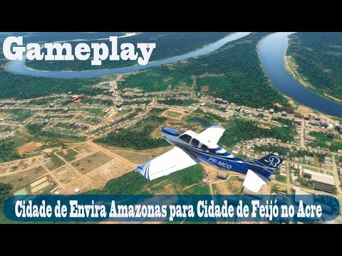 MICROSOFT FLIGHT SIMULATOR 2020 Gameplay  Bonanza G36 Envira Amazonas para Feijó no Acre