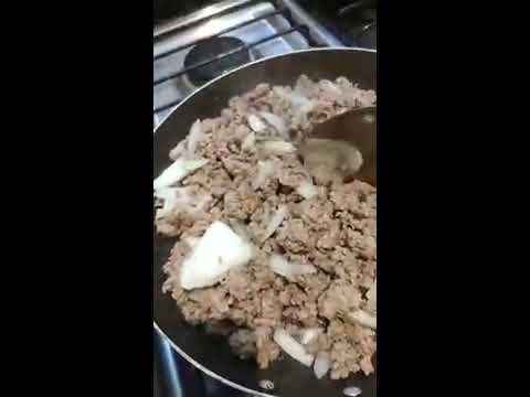 Authentic Mexican style ground beef tacos