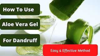 How To Use Aloe Vera Gel for Dandruff - Easy & Effective Method Step By Step