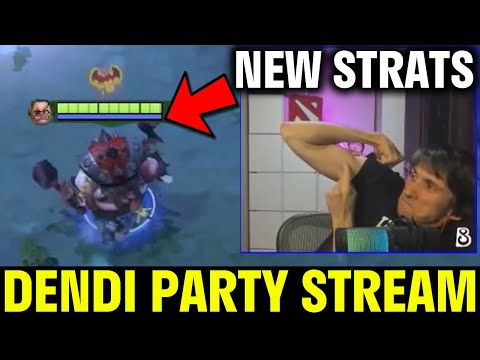 Dendi Pudge Party Stream : New Pudge Strategy with Jenkins & BSJ