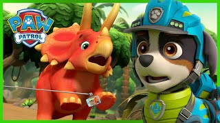 Download lagu Best Dino and Mighty Pups Rescues 🦕 | PAW Patrol | Cartoons for Kids mp3