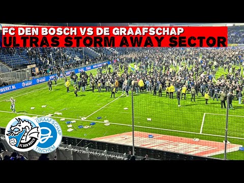 PITCH INVASION FC Den Bosch Fans | FC Den Bosch vs De Graafschap 2-2 | 04-10-2024 PERIODEKAMPIOEN