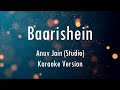 Baarishein (Studio) - Anuv Jain | Karaoke | Only Guitar Chords...