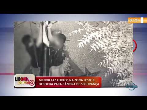 LINHA DE FOGO (08 11) MENOR FAZ FURTOS NA ZONA LESTE E DEBOCHA PARA Cí‚MERA DE SEGURANÇA