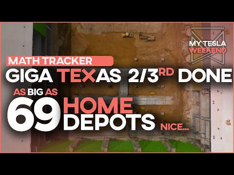 Giga Texas 2/3rds done & as big as 69 Home Depots