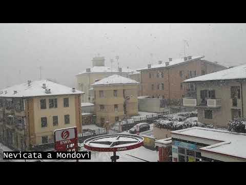 Nevicata a Mondovì