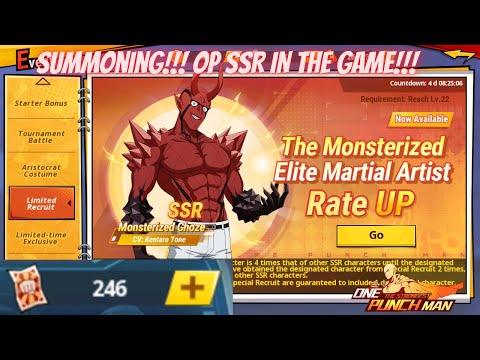 SUMMONING FOR MONSTERIZED CHOZE!!! One Punch Man: The Strongest