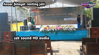 Download lagu cek sound hd audio acara ansor fatayat ranting jati udanawu mp3
