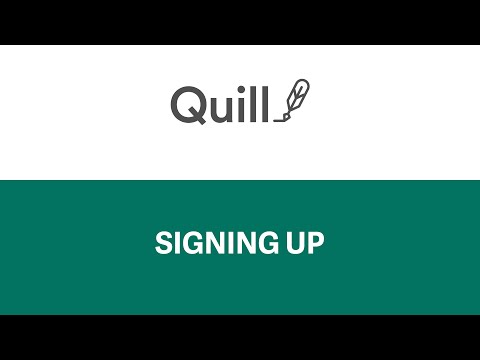 1. Signing Up for Quill.org