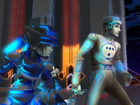 Kingdom Hearts II, English cutscene: 521 - Clash with Sark - HD 720p