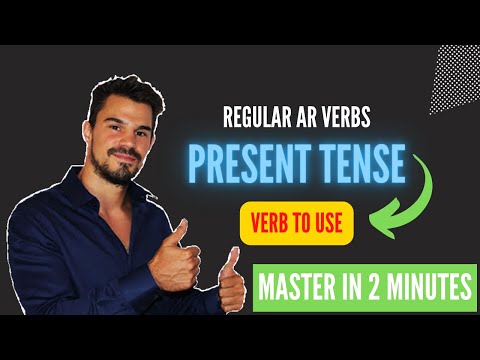 VERB to USE in Spanish USAR ✅Present tense AR Regular verbs in Spanish