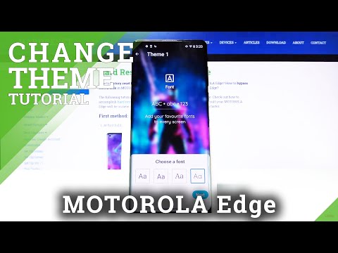 How to Apply Device Theme in Motorola Edge – Change Device Theme