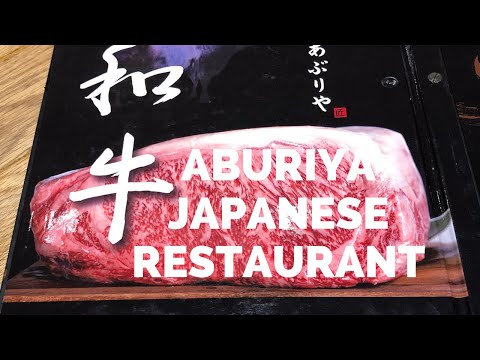 4K VIDEO Aburiya Japanese Restaurant serving true...