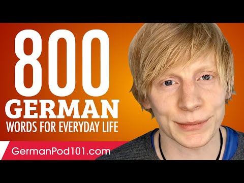 800 German Words for Everyday Life - Basic Vocabulary #40