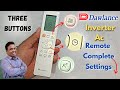 Dawlance Inverter Ac Remote Control All Functions & Settings In One Video