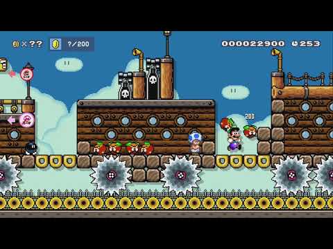 Online Versus ~ Bowser Jr.'s Stolen Cargo Train by AndreasK - Super Mario Maker 2 - No Commentary