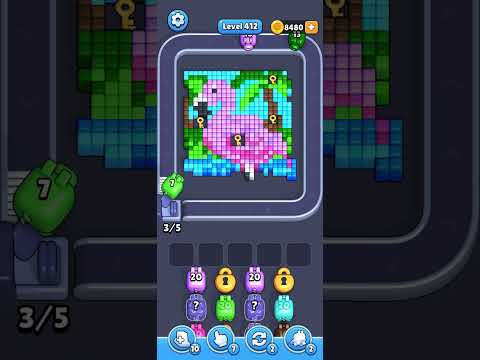 Pixel Flow Level 412 Walkthrough