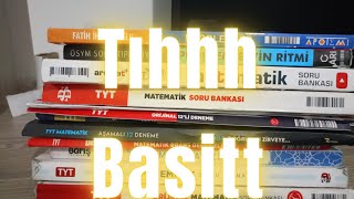 Çözdüğüm TYT matematik kitaplarını gösterdim ve objektif bir şekilde yorumladım.