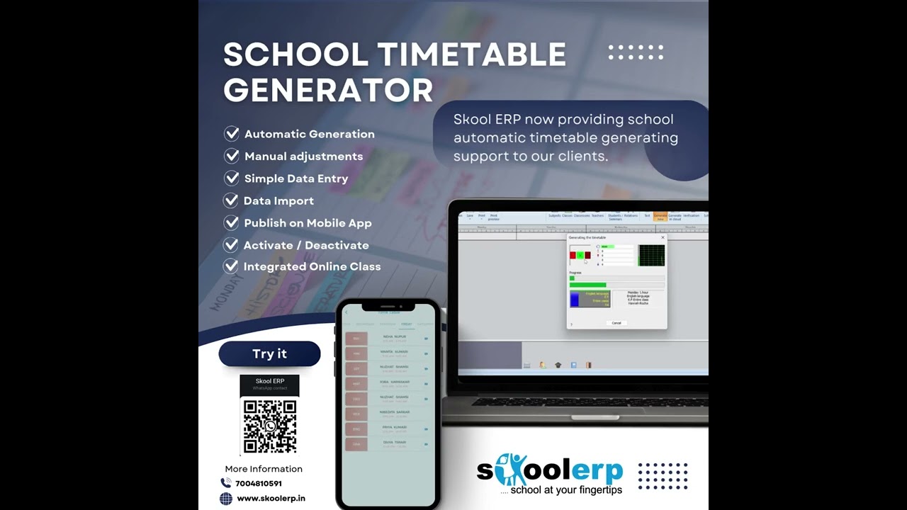 Automatic School Timetable Generator | Save Hours of Work! | Skoll ERP Feature #skoolerp