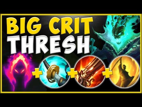WTF! NO ONE EXPECTS THIS BURST FROM A THRESH! BIG CRIT THRESH IS 100% OP! League of Legends Gameplay