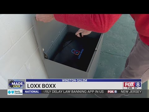 The Loxx Boxx is a porch pirate's worst nightmare and it is Made In NC
