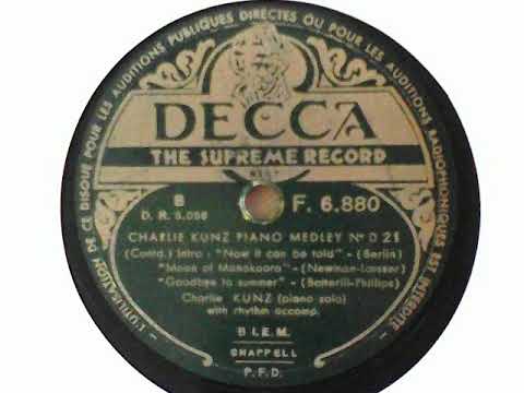 Charlie Kunz Piano Medley, No. D.21 (side B) - Charlie Kunz (piano solo, with rhythm accompaniment)