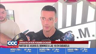 SAN MARTÍN ENTRENÓ PENSANDO EN CHICAGO