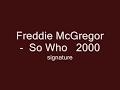 Freddie McGregor    So Who   2000