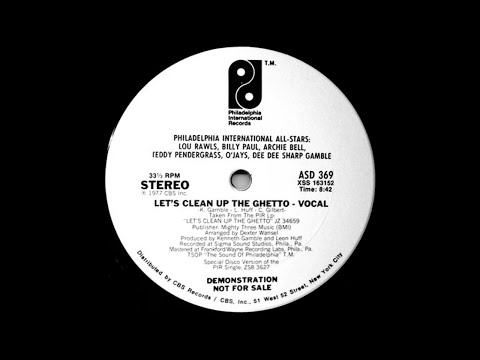PHILADELPHIA ALL STARS: "LET'S CLEAN UP THE GHETTO [Danny Krivit Edit]