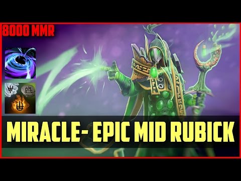 Miracle- 8000MMR MID Rubick DOTA 2 gameplay