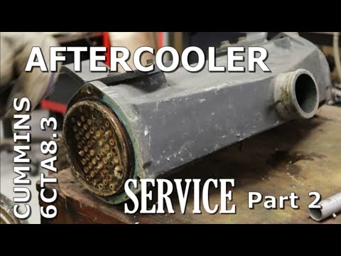 Marine Cummins 6CTA8.3 Aftercooler Servicing, Part 2