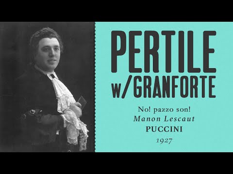 Aureliano Pertile (w/ Apollo Granforte) - No! pazzo son! [Manon Lescaut] - 1927