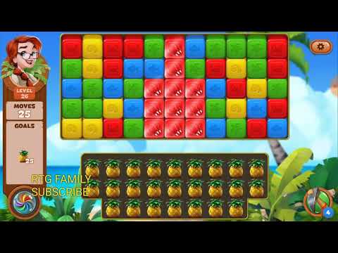 Lost island match 3 blast adventure level 26 MYSTERY ISLAND HD 1080P